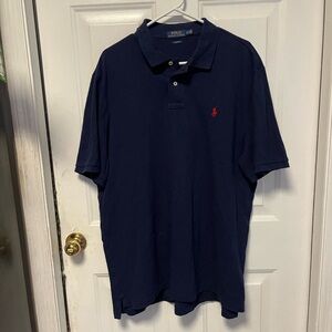 Polo by Ralph Lauren Men's Dark Blue Polo Shirt